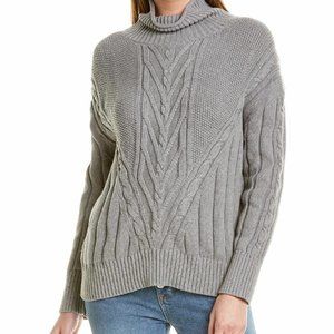 J.CREW NEVEREVEN Chunky Cable Turtleneck Sweater